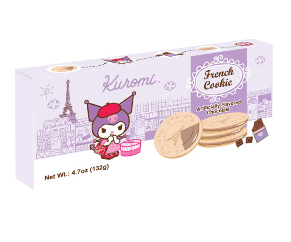 Kuromi French Cookies Chocolate Flavor Kuromi French Cookies Chocolate Flavor