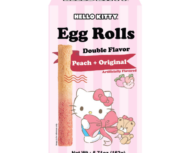 Hello Kitty Double Flavor Egg Rolls Peach & Original Flavor Hello Kitty Double Flavor Egg Rolls Peach & Original Flavor